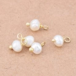 Mini Charms Breloque Perle Nacre D'Eau Douce 3.75mm (5)