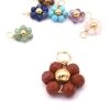 Pendentif Fleur Perles Facettes Jaspe Et Cuivre Doré 10x14mm (1)