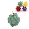 Pendentif Boule De Perles En Quartz Teinté Vert 11-12mm (1)