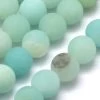 Perles Rondes Amazonite Naturelle Mate 6mm Sur Fil 37cm 55 Perles (1 Fil)