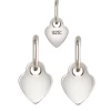 Breloque Coeur Plat Avec Anneau Argent 925 3,5mm (2)