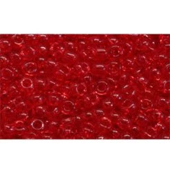 Cc5b - Perles De Rocaille Toho 11/0 Transparent Siam Ruby (10g)