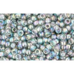 Cc176 - Perles De Rocaille Toho 11/0 Transparent Rainbow Black Diamond (10g)