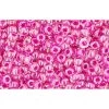 Cc350 - Perles De Rocaille Toho 11/0 Crystal/fuchsia Lined (10g)