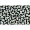 Cc371 - Perles De Rocaille Toho 11/0 Black Diamond/white Lined (10g)