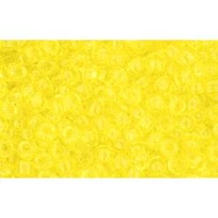 Cc12 - Perles De Rocaille Toho 11/0 Transparent Lemon (10g)