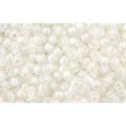 Cc777 - Perles De Rocaille Toho 11/0 Rainbow Crystal/ Cream Lined (10g)