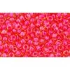 Cc979 - Perles De Rocaille Toho 11/0 Light Topaz/ Neon Pink Lined (10g)