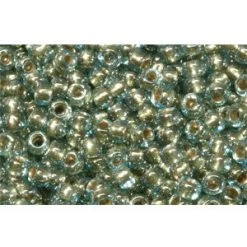 Cc990 - Perles De Rocaille Toho 11/0 Gold Lined Aqua (10g)