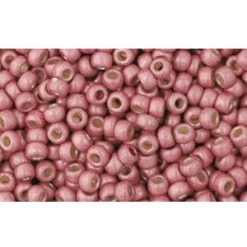 Ccpf553f - Perles De Rocaille Toho 11/0 Matt Galvanized Pink Lilac (10g)