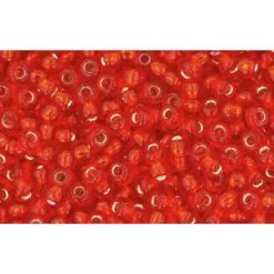 Cc25 - Perles De Rocaille Toho 11/0 Silver Lined Light Siam Ruby (10g)