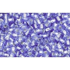 Cc33 - Perles De Rocaille Toho 11/0 Silver Lined Light Sapphire (10g)