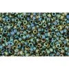 Cc243 - Perles De Rocaille Toho 15/0 Inside Colour Rainbow Topaz/opaque Emerald Lined (5g)