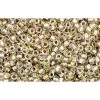Cc262 - Perles De Rocaille Toho 15/0 Inside Colour Crystal/gold Lined (5g)