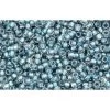 Cc288 - Perles De Rocaille Toho 15/0 Inside Colour Crystal Metallic Blue Lined (5g)