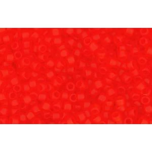 Cc5f - Perles De Rocaille Toho 15/0 Transparent Frosted Light Siam Ruby (5g) 1 Cc5f - Perles De Rocaille Toho 15/0 Transparent Frosted Light Siam Ruby (5g)