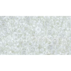 Cc101 - Toho Demi Round 8/0 Transparent Lustered Crystal (5g)
