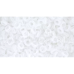 Cc1f - Toho Demi Round 8/0 Transparent-frosted Crystal (5g)