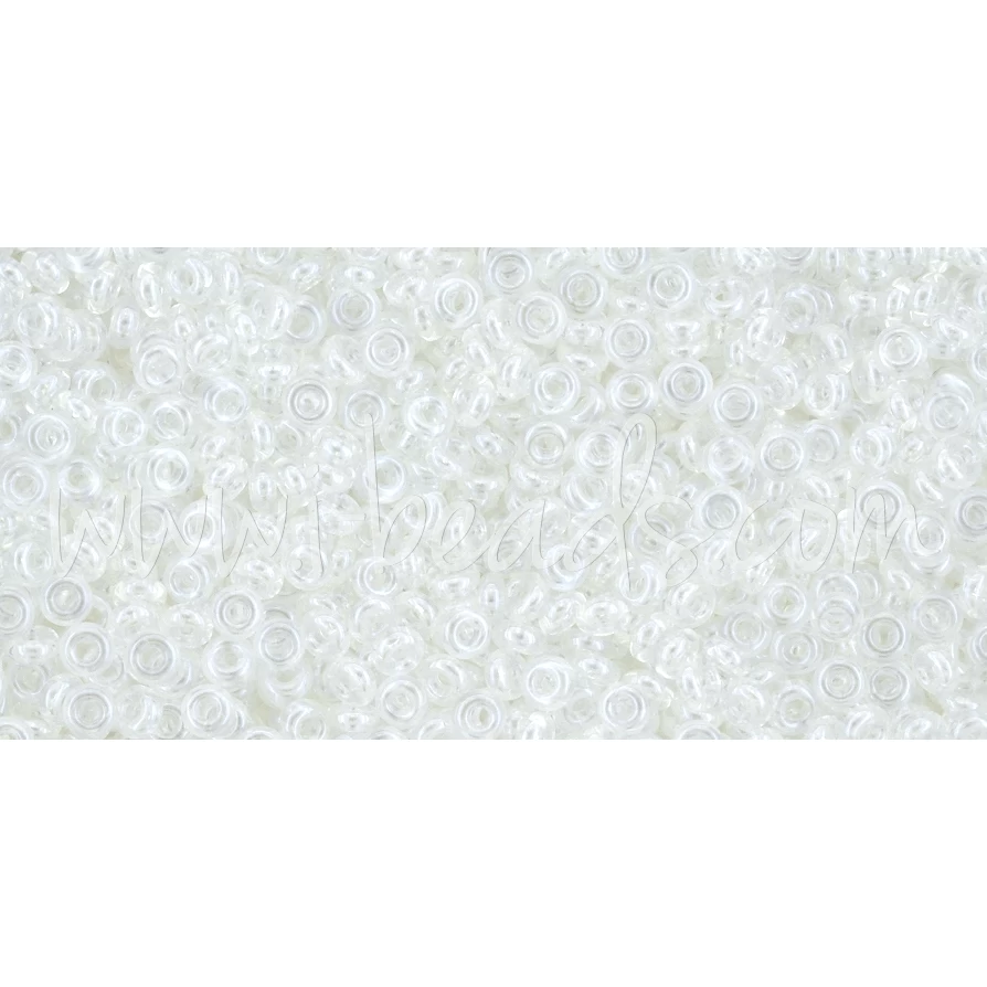 Cc101 - Toho Demi Round 11/0 Transparent Lustered Crystal (5g) 1 Cc101 - Toho Demi Round 11/0 Transparent Lustered Crystal (5g)
