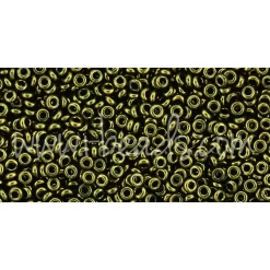 Cc422 - Toho Demi Round 11/0 Gold-lustered Dark Antique Bronze (5g)