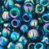 Cc167bd - Perles De Rocaille Toho 6/0 Trans-rainbow Teal (10g)