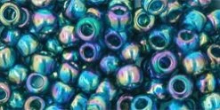 Cc167bd - Perles De Rocaille Toho 6/0 Trans-rainbow Teal (10g)