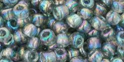 Cc176 - Perles De Rocaille Toho 6/0 Transparent Rainbow Black Diamond (10g)
