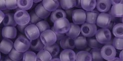 Cc19f - Perles De Rocaille Toho 6/0 Transparent Frosted Sugar Plum (10g)