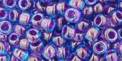 Cc252 - Perles De Rocaille Toho 6/0 Inside Colour Aqua/purple Lined (10g) 1 Cc252 - Perles De Rocaille Toho 6/0 Inside Colour Aqua/purple Lined (10g)