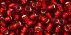 Cc25c - Perles De Rocaille Toho 6/0 Silver-lined Ruby (10g)