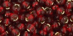 Cc25d - Perles De Rocaille Toho 6/0 Silver Lined Garnet (10g)