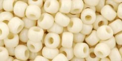 Cc51 - Perles De Rocaille Toho 6/0 Opaque Light Beige (10g)