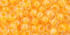 Cc801 - Perles De Rocaille Toho 6/0 Luminous Neon Tangerine Fluo (10g)