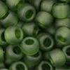 Cc940f - Perles De Rocaille Toho 6/0 Transparent Frosted Olivine (10g)