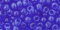 Cc942 - Perles De Rocaille Toho 6/0 Transparent Sapphire (10g)