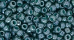Cc1207 - Perles De Rocaille Toho 8/0 Marbled Opaque Turquoise/blue (10g)