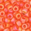 Cc174bf - Perles De Rocaille Toho 8/0 Transparent Rainbow Frosted Hyacinth Orange (10g)