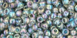 Cc176 - Perles De Rocaille Toho 8/0 Transparent Rainbow Black Diamond (10g)