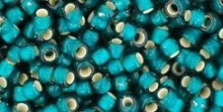 Cc27bdf - Perles De Rocaille Toho 8/0 Silver Lined Frosted Teal (10g)