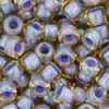 Cc926 - Perles De Rocaille Toho 8/0 Light Topaz/opaque Lavender Lined (10g)