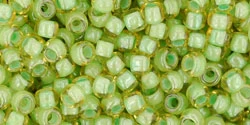 Cc945 - Perles De Rocaille Toho 8/0 Inside Jonquil/ Mint Julep Lined (10g) 1 Cc945 - Perles De Rocaille Toho 8/0 Inside Jonquil/ Mint Julep Lined (10g)