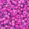 Cc980 - Perles De Rocaille Toho 11/0 Light Sapphire/ Neon Pink Lined (10g)