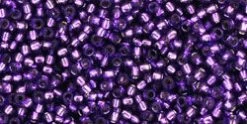 Cc2224 - Perles De Rocaille Toho 15/0 Silver Lined Purple (5g)
