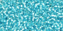 Cc23 - Perles De Rocaille Toho 15/0 Silver Lined Aquamarine (5g)