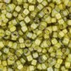 Cc246 - Perles De Rocaille Toho 15/0 Luster Black Diamond/opaque Yellow Lined (5g)