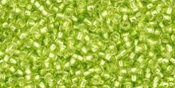 Cc24 - Perles De Rocaille Toho 15/0 Silver Lined Lime Green (5g)