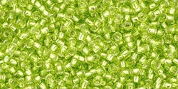 Cc24 - Perles De Rocaille Toho 15/0 Silver Lined Lime Green (5g) 1 Cc24 - Perles De Rocaille Toho 15/0 Silver Lined Lime Green (5g)