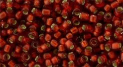 Cc25cf - Perles De Rocaille Toho 15/0 Silver Lined Frosted Ruby(5g)
