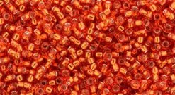 Cc25 - Perles De Rocaille Toho 15/0 Silver Lined Light Siam Ruby(5g)