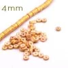 Perle Heishi 4x1-1.5mm En Pâte Polymère Doré (1.5g)